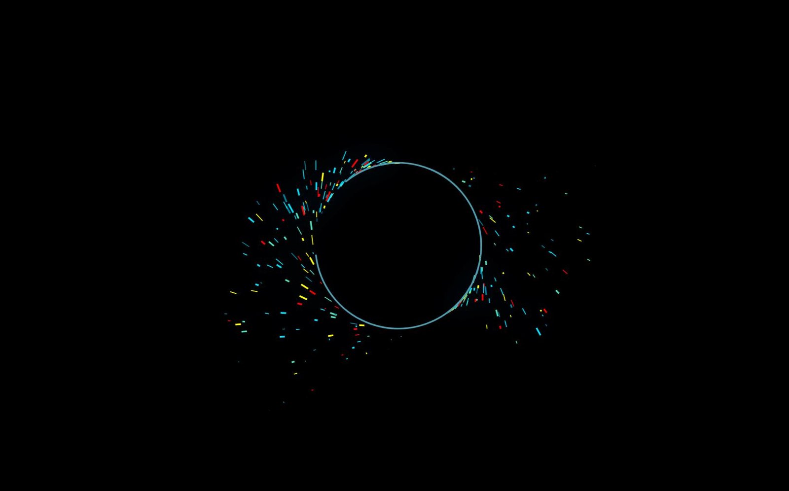 Animated and colorful Catherine wheel