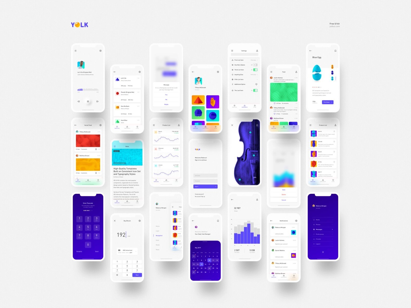 Overview of free mockups for mobile UI